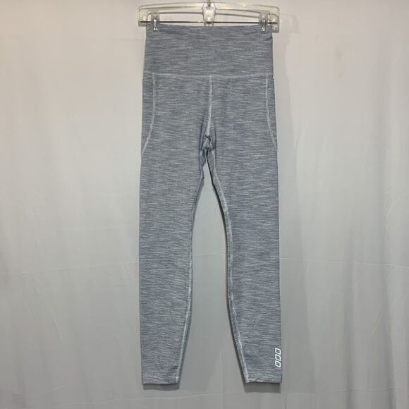 LORNA Jane leggings side pockets booty support gray fine stripe women’s - Picture 12 of 12